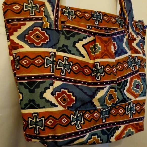 NEW Southwestern Triba Shoulder bag Purse Double handle Satchel Western ethnic - Picture 4 of 9